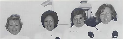 Miss Brigitte Varangot, Mrs. Lally Segard, Miss Anne Marie Palli, Mrs. Claudine Rubin